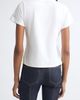 Cinq à Sept Cinq à Sept Merci Ruffle Shrunken Graphic Tee - 2
