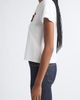 Cinq à Sept Cinq à Sept Merci Ruffle Shrunken Graphic Tee - 3