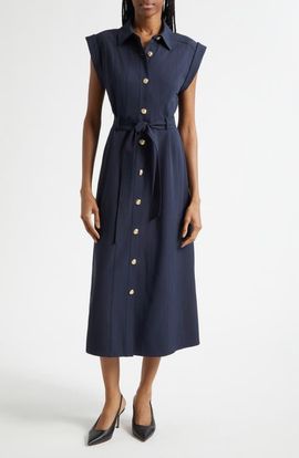 Cinq à Sept Cinq à Sept Milo Stretch Midi Shirtdress