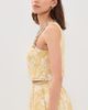 Cinq à Sept Cinq à Sept Organza Jacquard Barbara Top Ochre Muse/White - 4