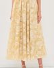 Cinq à Sept Cinq à Sept Organza Jacquard Ruth Skirt Ochre Muse/White - 2