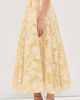 Cinq à Sept Cinq à Sept Organza Jacquard Ruth Skirt Ochre Muse/White - 4