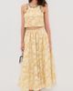 Cinq à Sept Cinq à Sept Organza Jacquard Ruth Skirt Ochre Muse/White - 5