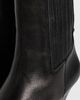 Cinq à Sept Cinq à Sept Parker Curved Wedge Leather Chelsea Boots Black - 6