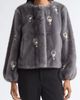 Cinq à Sept Cinq à Sept Pearl Drop Faux Fur Jacket - 1