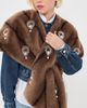 Cinq à Sept Cinq à Sept Pearl Drop Gianella Faux Fur Stole Taupe One - 2