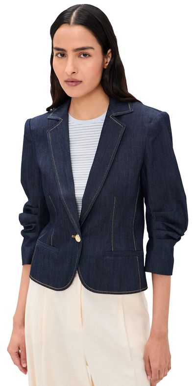 Cinq à Sept Cinq à Sept Petit Denim Khloe Blazer INDIGO