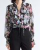 Cinq à Sept Cinq à Sept Phebe Ikat Dahlia Ruffled Top - 1