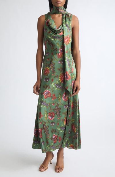 Cinq à Sept Cinq à Sept Rosmira Cowl Neck Midi Dress