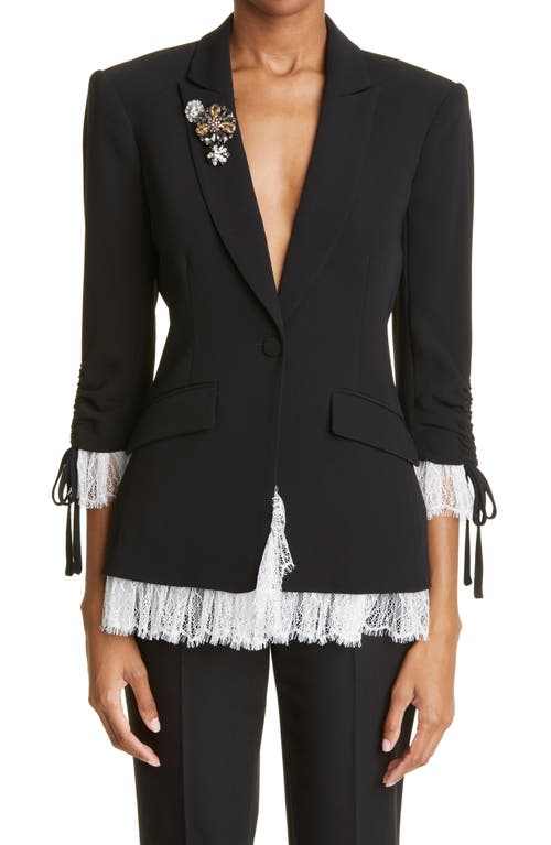 Cinq à Sept Cinq à Sept Roxie Lace Trim Blazer
