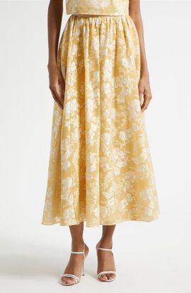 Cinq à Sept Cinq à Sept Ruth Floral Jacquard Skirt