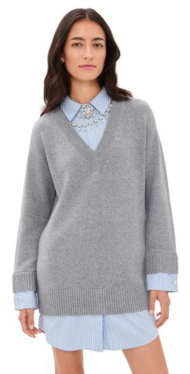Cinq à Sept Cinq à Sept Santina Necklace Dress Heather Grey