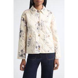 Cinq à Sept Cinq à Sept Sketched Floral Alexa Quilted Jacket