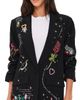 Cinq à Sept Cinq à Sept Starry Scribbles Kelsa Blazer Black/Multi - 1