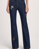 Cinq à Sept Cinq à Sept Stevie Rhinestone Rose Straight Leg Jeans - 1