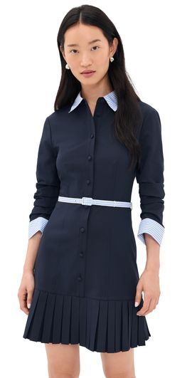 Cinq à Sept Cinq à Sept Stripe Shirting Lucilla Dress Navy/Blue Stripe