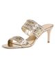 Cinq à Sept Cinq à Sept Sutton Mixed Hardware Metallic Sandals Light Gold - 1