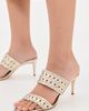 Cinq à Sept Cinq à Sept Sutton Mixed Hardware Metallic Sandals Light Gold - 3