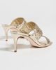 Cinq à Sept Cinq à Sept Sutton Mixed Hardware Metallic Sandals Light Gold - 4