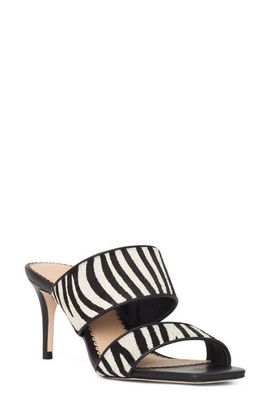 Cinq à Sept Cinq à Sept Sutton Zebra Haircalf Slide Sandal