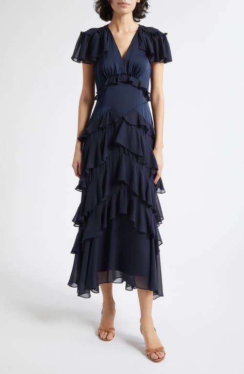 Cinq à Sept Cinq à Sept Tatum Ruffle Maxi Dress