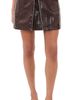 Cinq à Sept Cinq à Sept Tumbled Faux Leather Radley Skirt Ground Coffee - 1