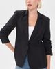 Cinq à Sept Cinq à Sept Tumbled Woven Khloe Blazer Black - 2