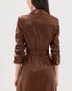 Cinq à Sept Cinq à Sept Vegan Leather Jenessa Dress Espresso - 3