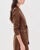 Cinq à Sept Cinq à Sept Vegan Leather Jenessa Dress Espresso - 4