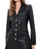 Cinq à Sept Cinq à Sept Vegan Leather Saule Dress Black - 1