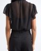 Cinq à Sept Cinq à Sept Virelle Lace Trim Tie Neck Top - 2