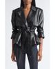 Cinq à Sept Cinq à Sept Yates Faux Leather Short Trench Jacket - 1