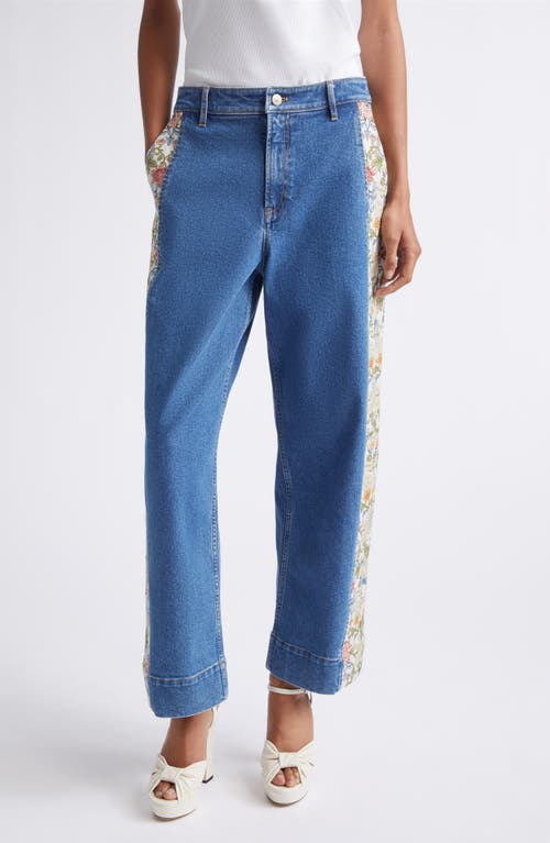 Cinq à Sept Cinq à Sept Zoe Patchwork Wide Leg Jeans