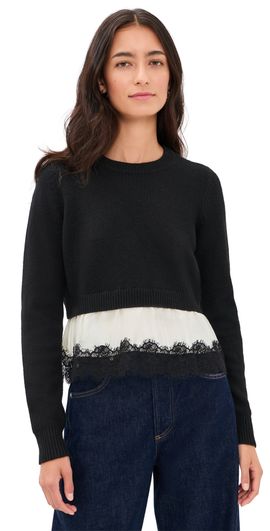 Cinq à Sept Cinq à Sept Zyla Pullover Black/Ivory/Black