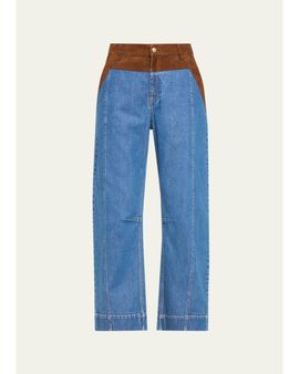 Cinq à Sept Dillon Suede Waist Jeans