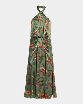 Cinq à Sept Floral A-Line Midi Dress