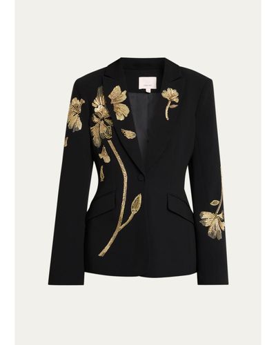 Cinq à Sept Gilded Peony Tailored Blazer