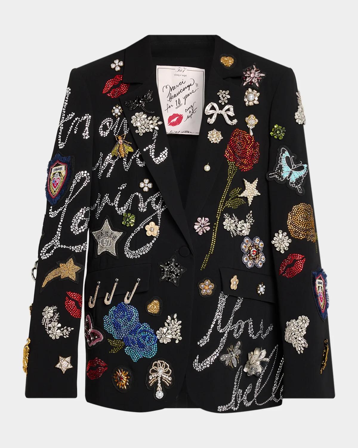 Cinq à Sept Greatest Hits Embellished Blazer