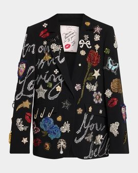 Cinq à Sept Greatest Hits Embellished Blazer