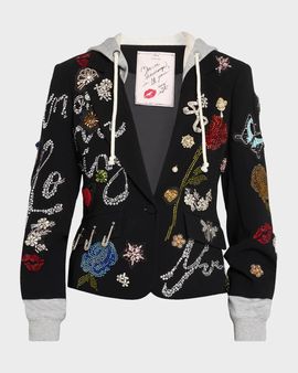 Cinq à Sept Greatest Hits Embellished Hybrid Blazer