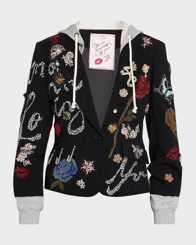 Cinq à Sept Greatest Hits Embellished Hybrid Blazer