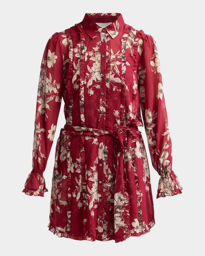 Cinq à Sept Handsketched Floral Estelle Mini Dress