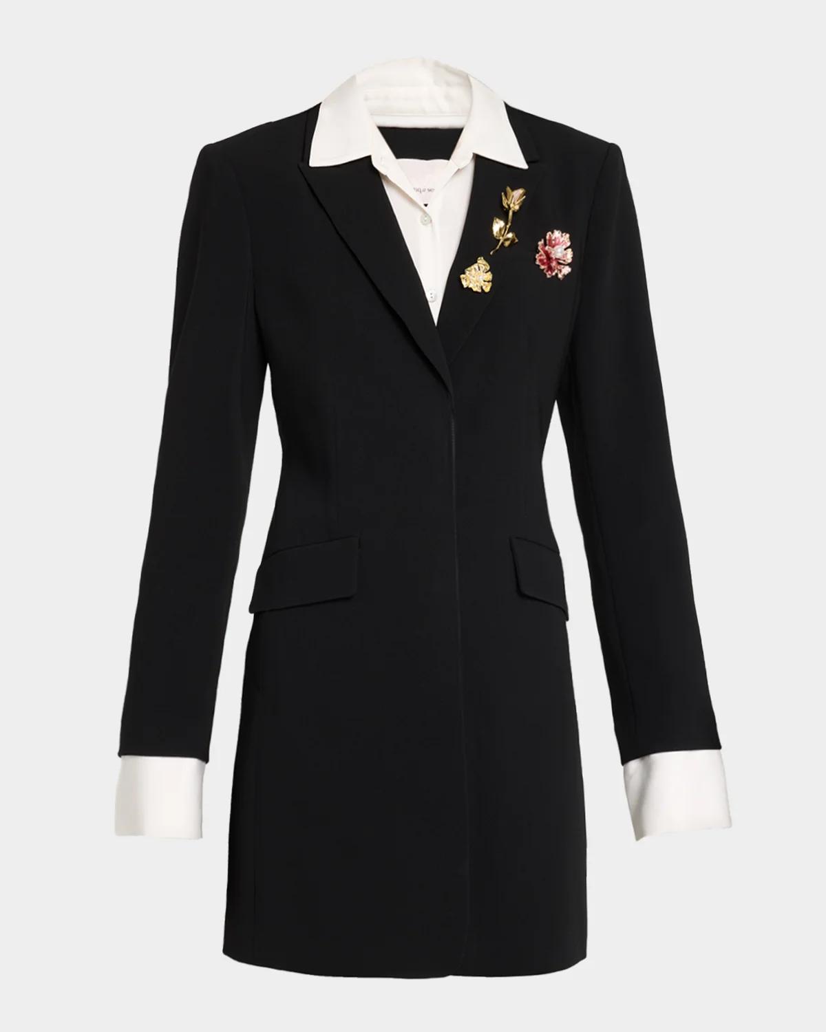 Cinq à Sept Indra Embellished Blazer Mini Dress