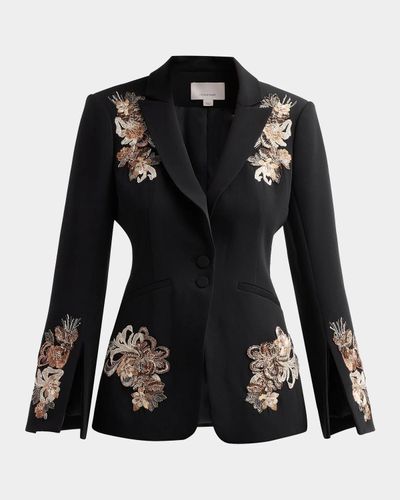Cinq à Sept Isby Floral Border Blazer