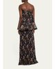 Cinq à Sept Love Letter Floral Strapless Maxi Dress - 3