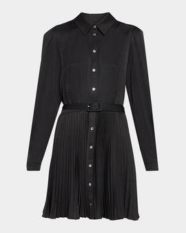 Cinq à Sept Reynolds Belted Mini Shirtdress