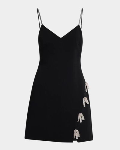 Cinq à Sept Rhinestone Bow Mini Dress