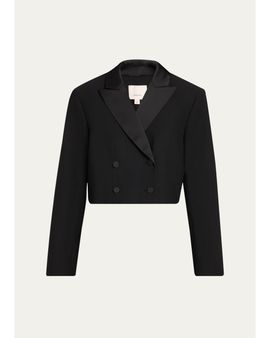 Cinq à Sept Romilly Cropped Tuxedo Jacket