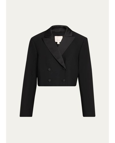Cinq à Sept Romilly Cropped Tuxedo Jacket