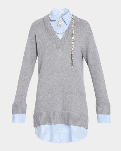 Cinq à Sept Satina Layered Necklace Mini Dress
